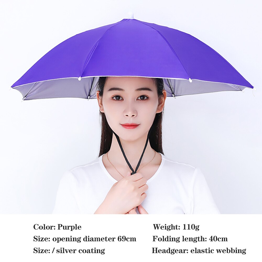 Fishman Paraplu Vis Hoed Grote Paraplu Cap Bamboe Paraplu Cap Hoofd Gemonteerde Zon-Proof Top Vissen Thee Plukken en Landbouw: Type 4