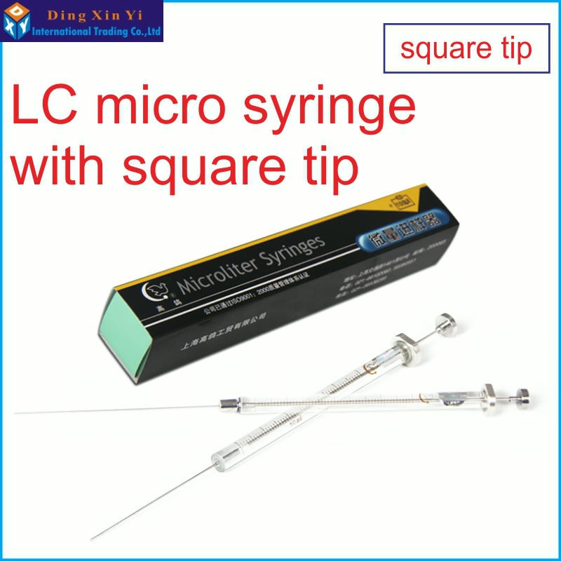 500ul chromatografische injector LC micro spuit met vierkante tip liquidoid microsyringe