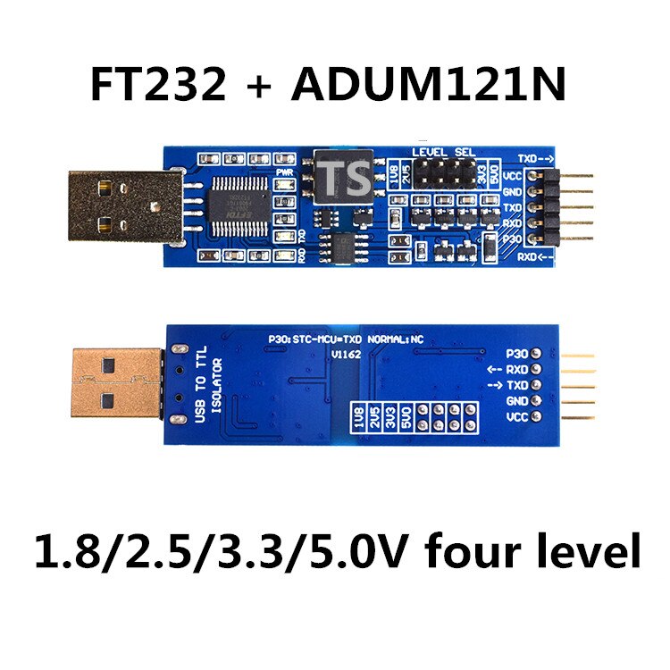 FT232 / CH340 / CP2102 USB to TTL USB to serial UART module FT232RL voltage isolation signal isolation Four level: FT232.121 4 level