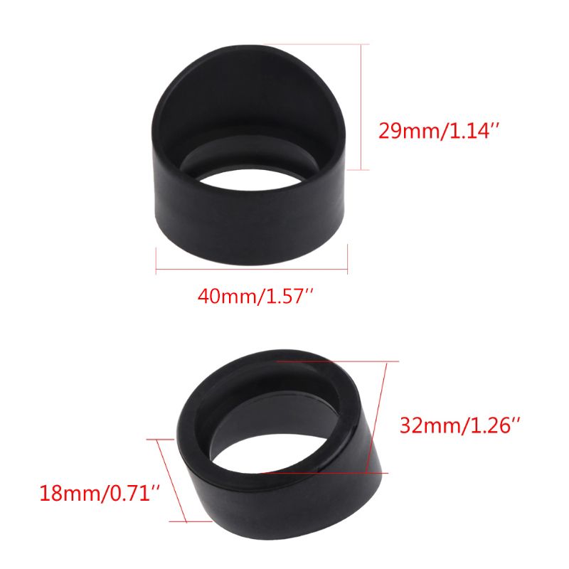 2Pcs 32mm Diameter Rubber Eyepiece Cover Guard Cap for Biological Stereo Microscope Telescope Monocular Binoculars