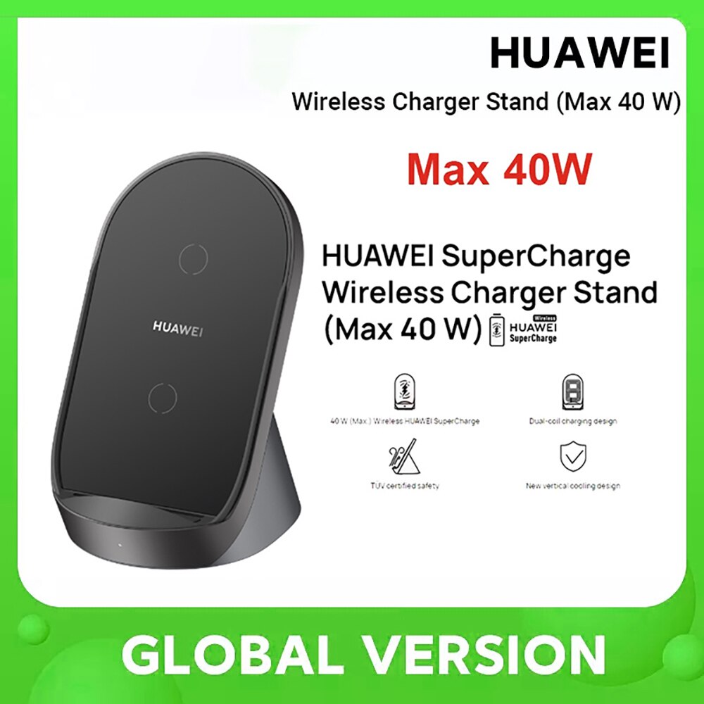 Huawei Super Snelle Lading 40W Draadloze Oplader CP62 Standaard Qi Protocol Voor Huawei Mate 40 Mate 30 P40 Opladen kit