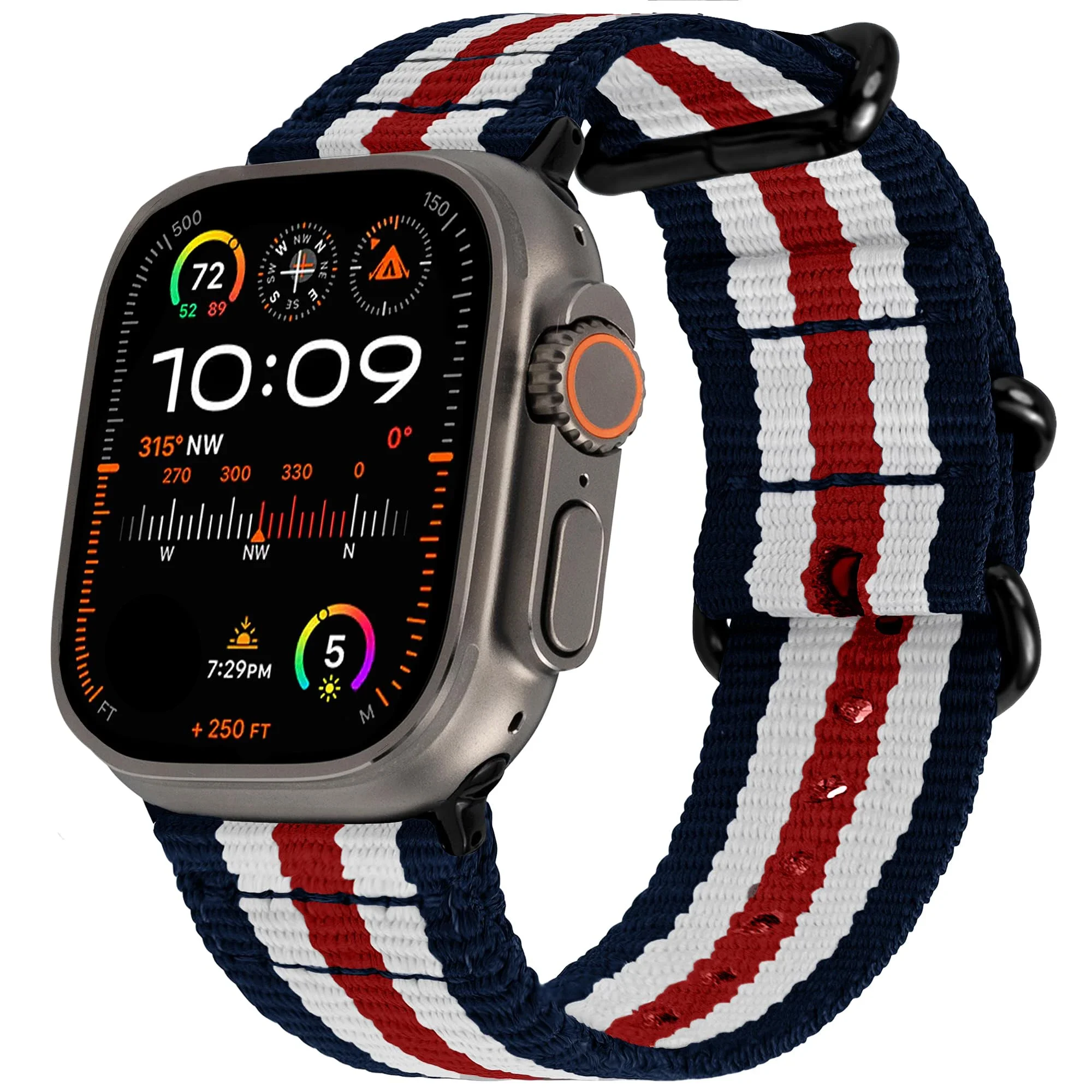 Nylon gevlochten band voor Apple Watch Band Ultra 2 49 mm 45 mm 41 mm 42 mm 44 mm 40 mm geweven armband voor Iwatch Series 9 8 7 6 SE 5 4 3 2: xxxxl / 橄榄绿