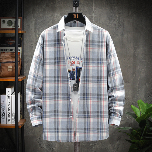 Men Turn-down Collar Sweatshirts College Youth Patchwork Casual Long Sleeve Fashion Polo Loose Pullover Male Spring Autumn Top