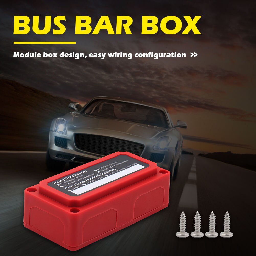 DC 48V 300A Bus Bar Box Auto General-purpose Durable Busbar Case High Current Return Box Ship Modification Bus Box