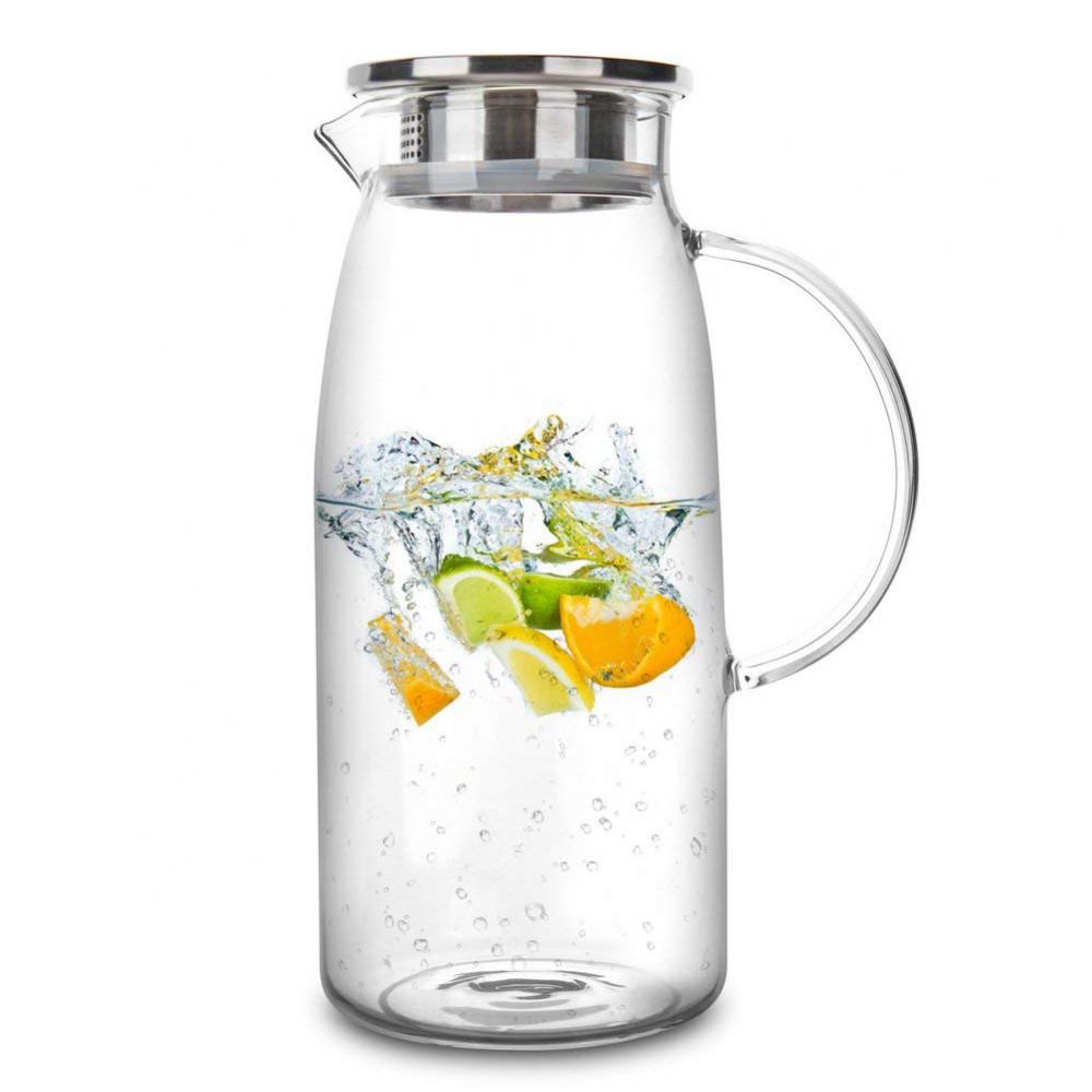 1300/1500/2000ml Glass Pitcher /Cold Water Jug Kettle Juice Container Bottle