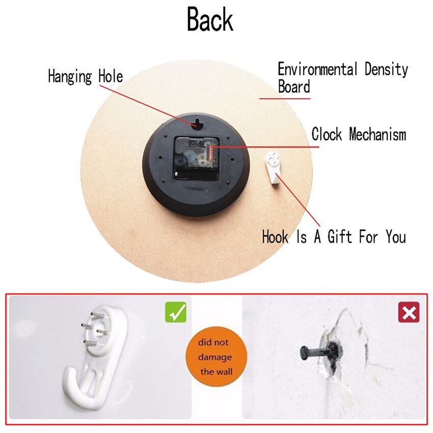 Nature Scenery Wall Clocks Flower Waterfowl Silent Living Study Office Kitchen Room Art Shabby Chic Large Wall Clocks