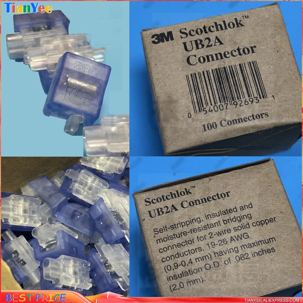 Box Lot 3M Scotchlok UB2A connector K4 terminal bridge terminal Scotchlok Connector x1 Original authentic