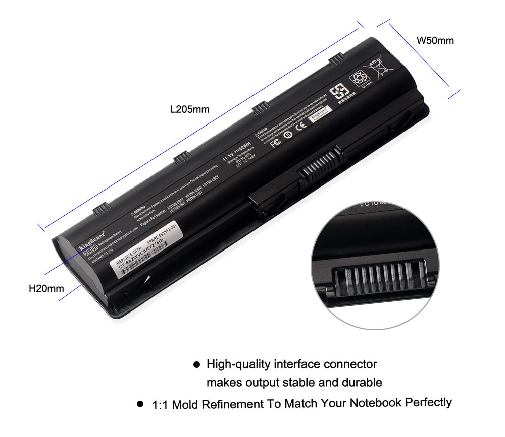 Korea kenno akku hp pavilion  g4 g6 g7 g32 g42 g56 g62 g72 cq42 cq43 cq56 cq62 cq72 dm4 dm4t mu06 593553-001 hstnn-ubow