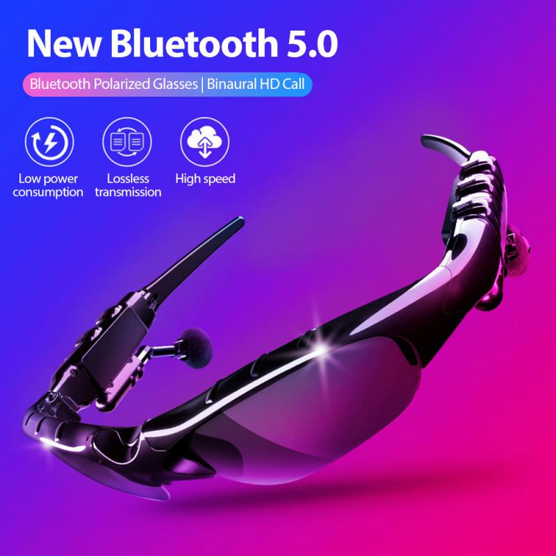 Bluetooth Headset Sunglasses Sport Stereo Wireless Bluetooth 5.0 Headset Telephone Driving Sunglasses mp3 Riding Eyes Glasses