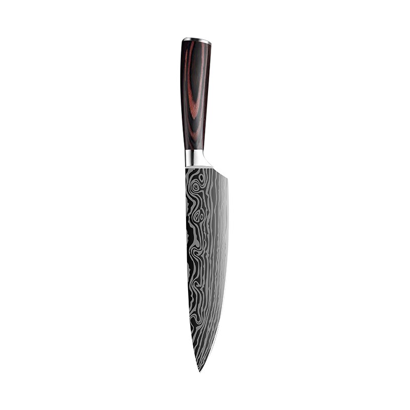 Kitchen Knives Set Sharp Chef Knives Japanese 7CR17 440C High Carbon Stainless Steel 4CR13 Boning Damascus: Chef Knife