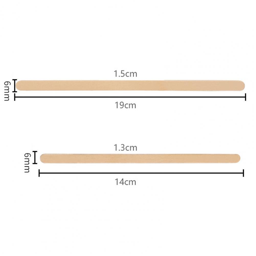 100 Stuks Wegwerp Roer Stok Gladde Houten Makkelijk Te Gebruiken Duurzaam Koffieopruier Thee Roerstaafjes Cafe Levert