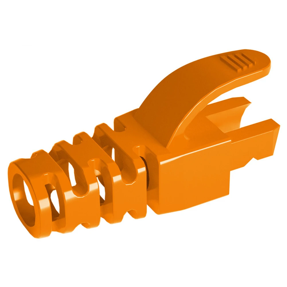 10-50Pcs CAT6 CAT5e Adapter Cap Ethernet Network Cable Connector Plugs RJ45 Caps Cat5 CAT6 Protective Sleeve Multicolour: black / 0.6m