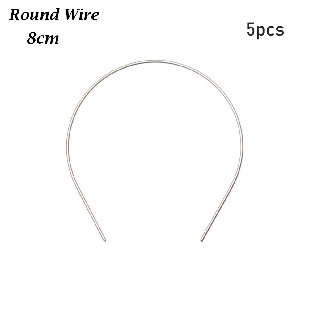 Accesorios de decoración para el cabello de muñecas, piezas de banda para la cabeza, materiales para diademas de muñecas, 1/3, 1/4, 1/6, 5 uds.: Rojo