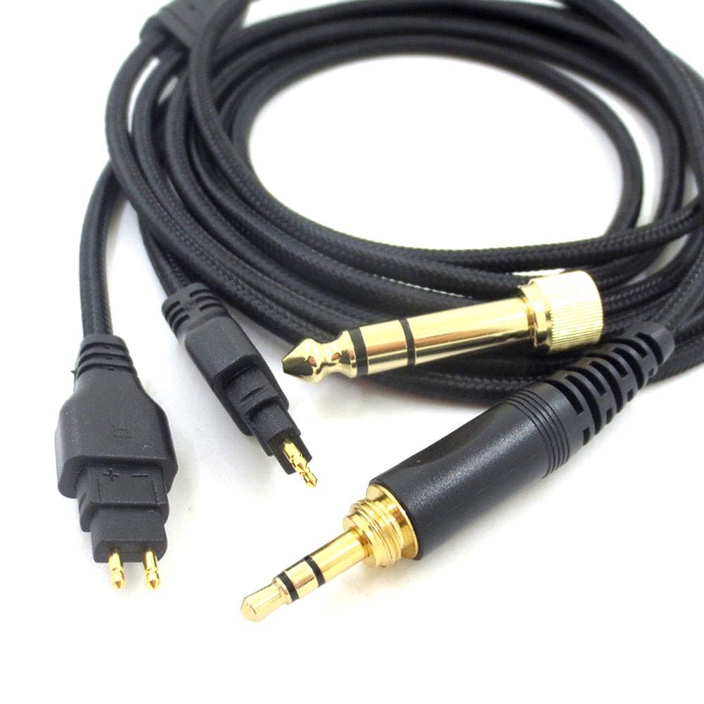 Lydkort lydkabler erstatning til hodetelefonkabel til sennheiser  hd580 hd600 hd650 hd660s 3.5mm jack hodetelefoner