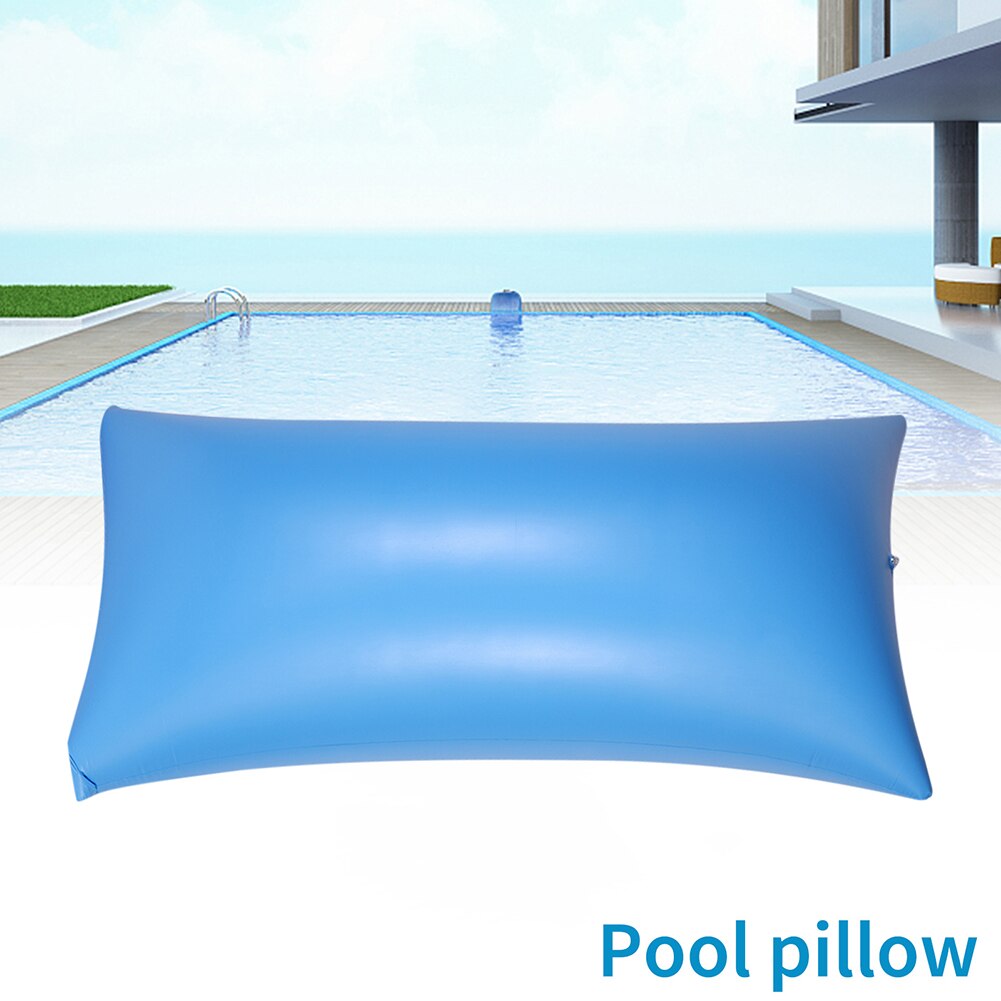 Schwimmbadkissen aus verdicktem pvc, aufblasbares schwimmbadkissen, tragbares winter-schwimmkissen mit luftsack