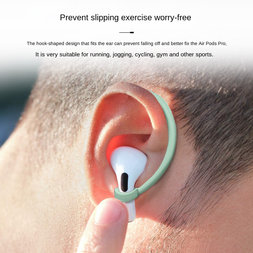 1Pair Silicone Anti-Lost Earhook For Apple Airpods Pro 1 2 3 Xiaomi Huawei Wireless Bluetooth Headphone Protective Accessories