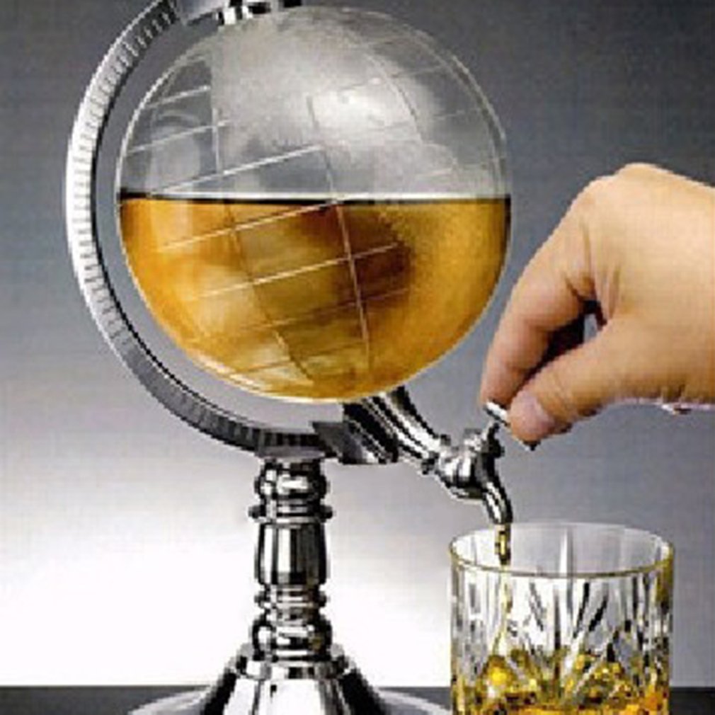 Unik mini globus form hjem natklub drik spiritus dispenser øl flydende drikke dispenser værktøjsmaskine