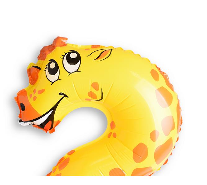 16 inch Party Ballon Dier Nummer Aluminium Ballon 0-9 Cartoon Kind Verjaardag Bruiloft Festival Ballonnen Layout Decoratie