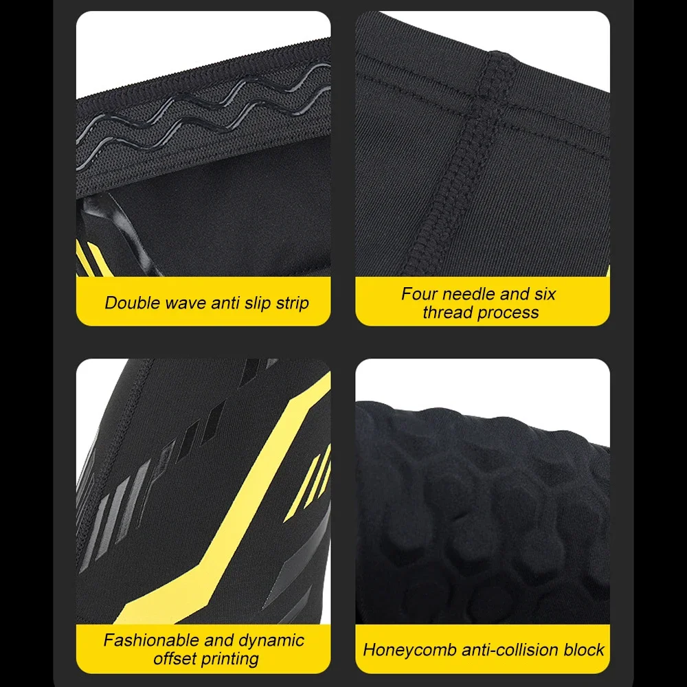 1 Stück gepolsterte Armmanschette, schützende Kompressions-Ellenbogenschoner, Basketball, Fußball, Volleyball, Sport, Jugend und Erwachsene, einzelne Ärmel