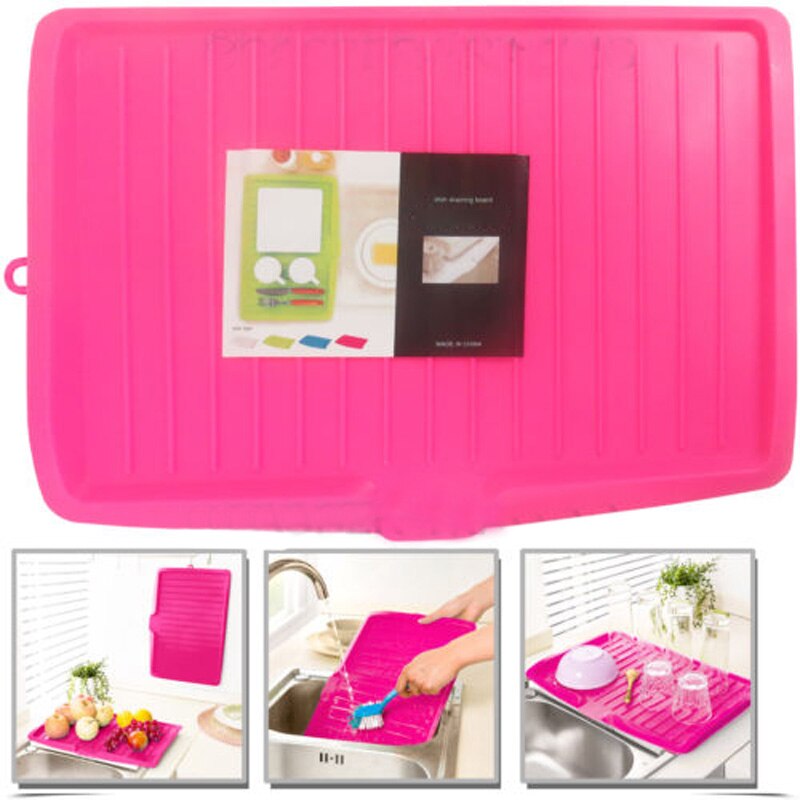 Dish Drainer Kitchen Rack Plastic Dish Drainer Worktop Dish Drainer Drip Tray Large Kitchen Sink Drying Rack Holder