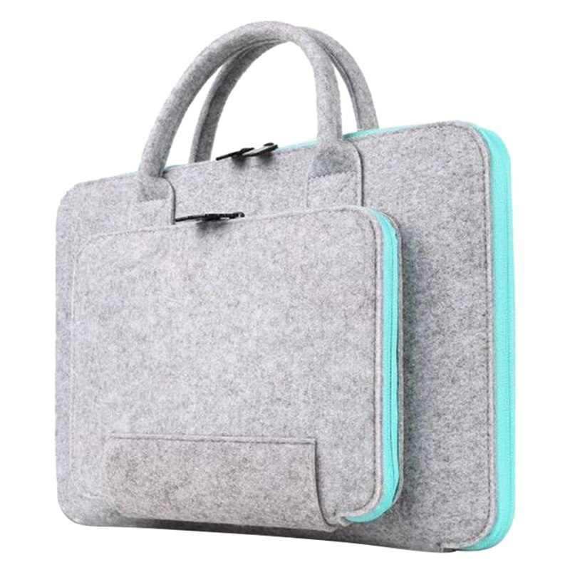 Felt Universal Laptop Bag Notebook Case Briefcase Handlebag Pouch For Macbook Air Pro Retina Men Women 15"