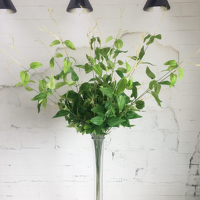 Clematis Treurwilg Tak Goedkope Greenery Kunstmatige Bloemen Met Bladeren Voor Bloemstuk Decoraties Nep Planten