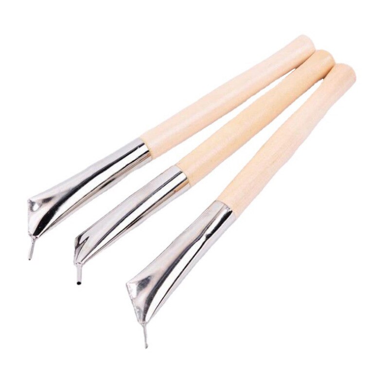 3PCS/Set Tjanting Tool Art Clay Pottery Printing Batik Knives Pens Wax Tjanting Needle Sculpture Craft Pottery Tool