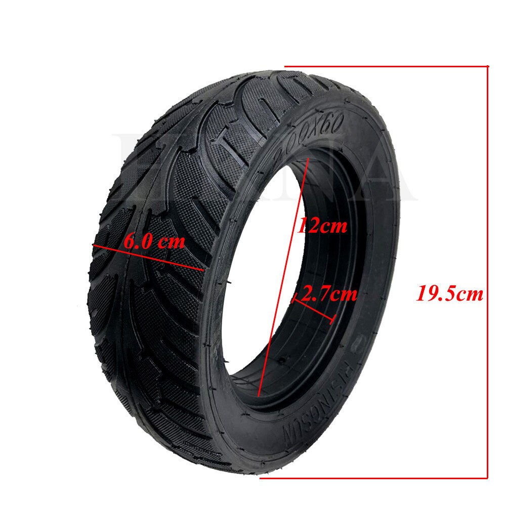 200x60 Solid Tire Electric Scooter Explosion Proof 8-inch Non Pneumatic Tyre 200x50 Hollow Puncture Proof Tire