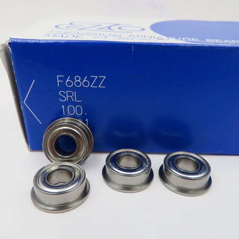 50 Cuscinetti A Sfera Flangiati F684ZZ 4x9x4 Mm - Metrici - Nuovi