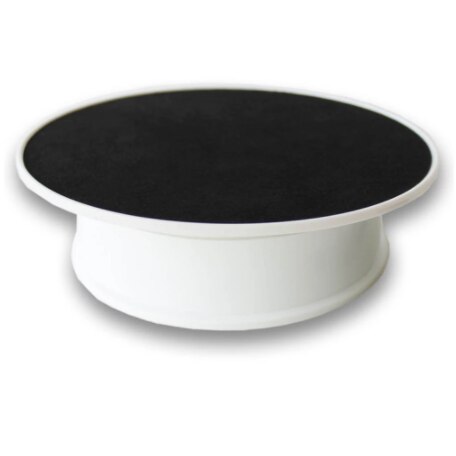 Base giratória da plataforma giratória do suporte de exibição para a promoção e a bateria motorizada do uso da exibição do suporte giratório: Black