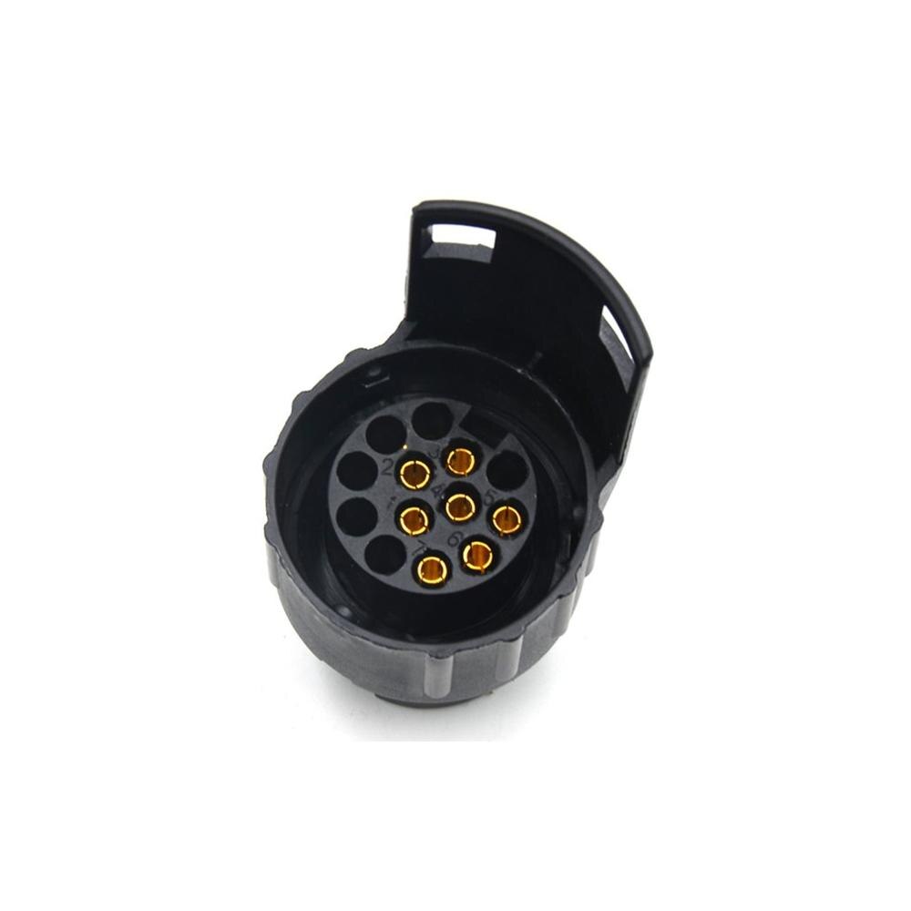 1PCS Black 13Pin to 7 Pin Female Plug Adapter Electrical Converter Truck Trailer Vehicle Connector Car Accessories