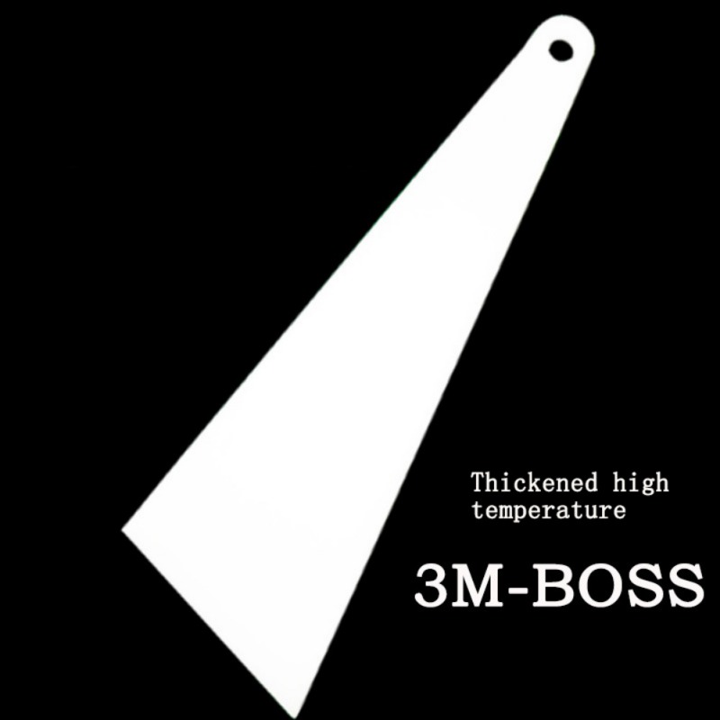 Plastic Triangular Squeegee Home Floor Car Cleaning Squeegee With Handle Window Tint Tools Old Glue Film Remove