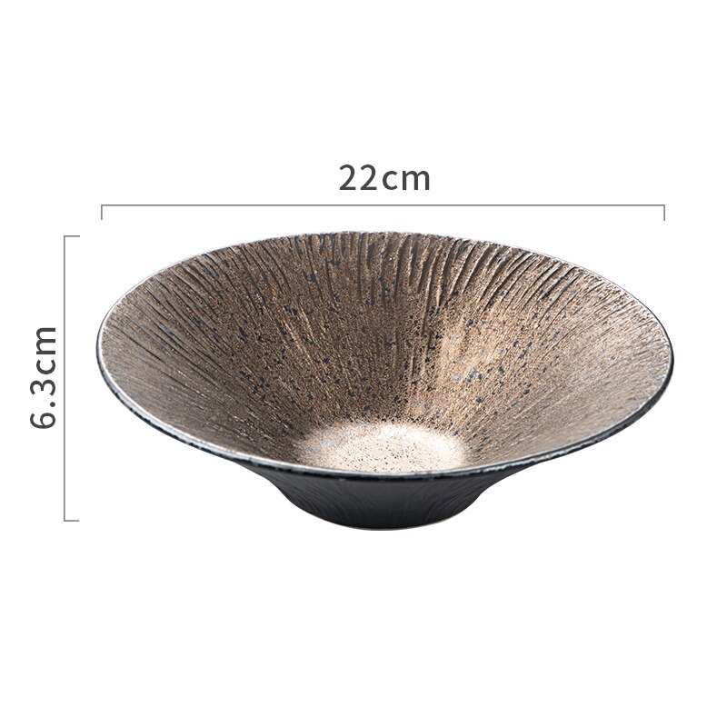 Keramische Fruit Salade Kommen Soep Wastafel Ronde Servies Koken Plaat Groente Bowls Creatieve Hotel Restaurant Snack Desserts Lade: 8.5 inch 3