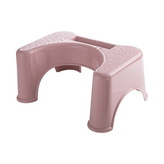 Home Folding Squatting Stool Bathroom Squat Toilet Stool Compact Squatty Potty Stool Portable Step Seat for Home Bathroom Toilet: Light Pink