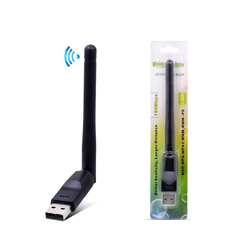 150 Mbit/s MT7601UN Drahtlose Netzwerkkarte Mini USB WiFi Adapter LAN Wi-Fi Empfänger Dongle Antenne 802.11 b/g/n für PC Windows