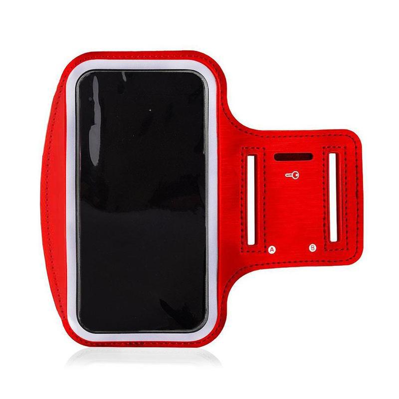 Outdoor Sports Arm Bag Running Fitness Wrist Bag 4 Inch Mobile Arm Arm Cycling Phone 6 Strap To Bag Portable Universal R8L3: Red