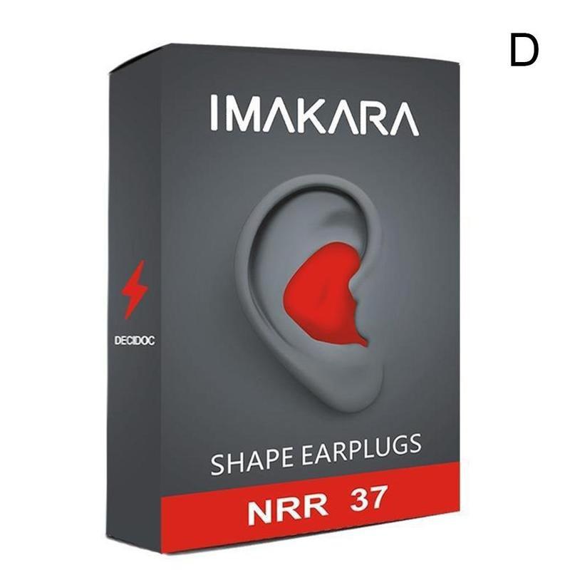 Moldable Shaped Anti-noise Ear Plugs 85% Noise Reduction Sleeping Protection Soft Anti-Snoring Health Care Earplugs: D