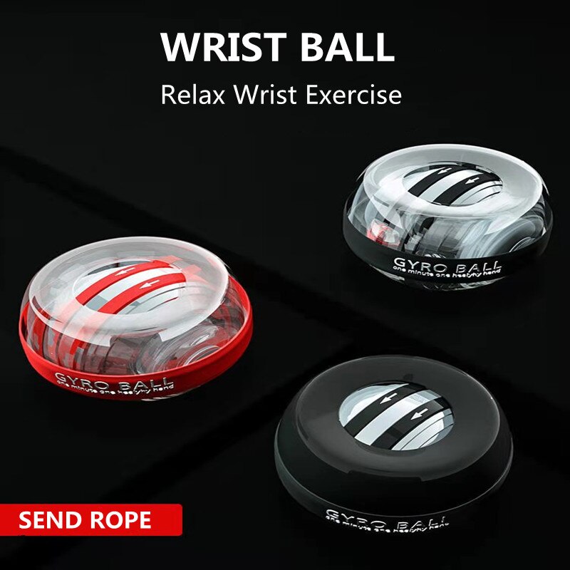 Self-starting Powerball Wrist Power Hand Ball Muscle Relax Spinning Wrist Trainer Exercise Equipment Strengthener with LED Light