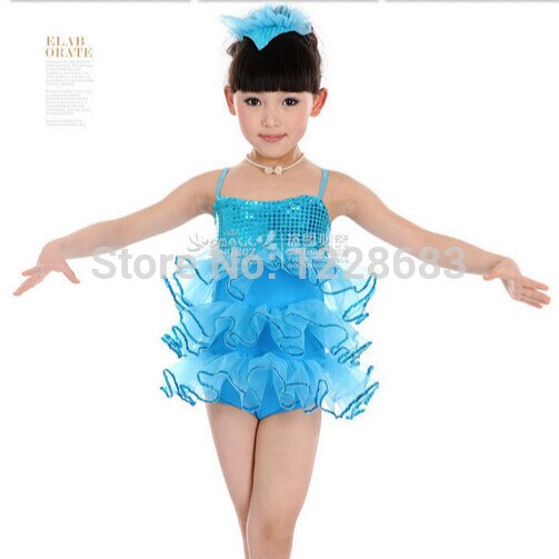 Sequin Kids Girls Jazz Dance Wear Modern Dance Costumes Kids Modern Dance Dresses