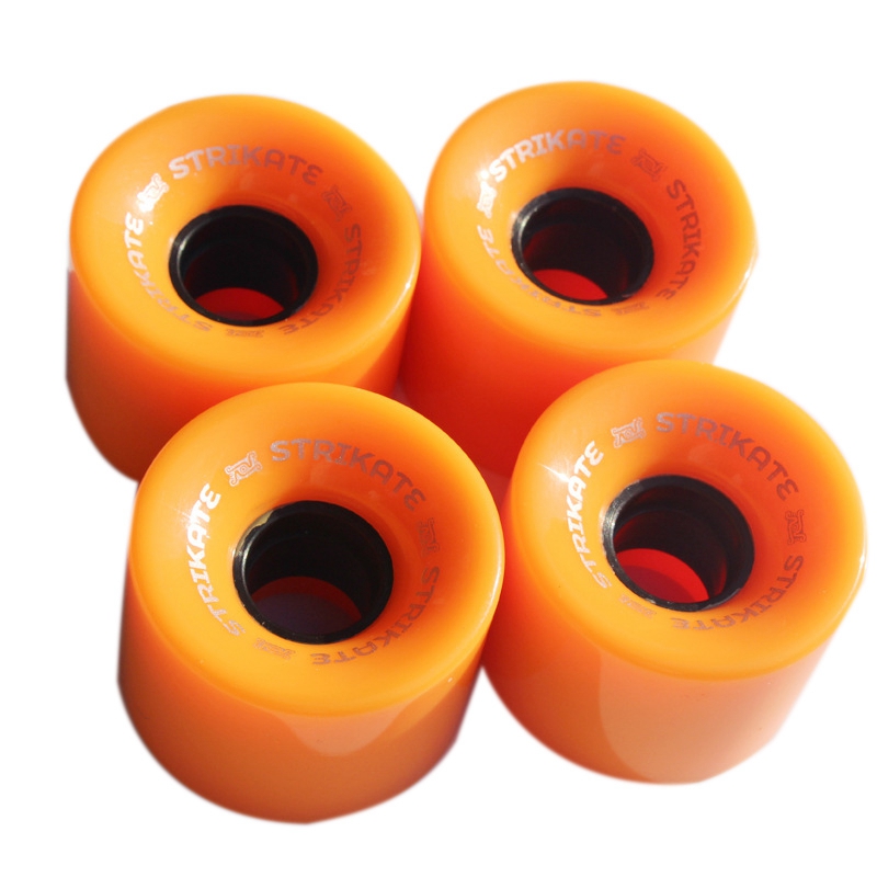 Strike – roues de Skateboard en PU 60x45mm, 4 pièces/ensemble: Blue
