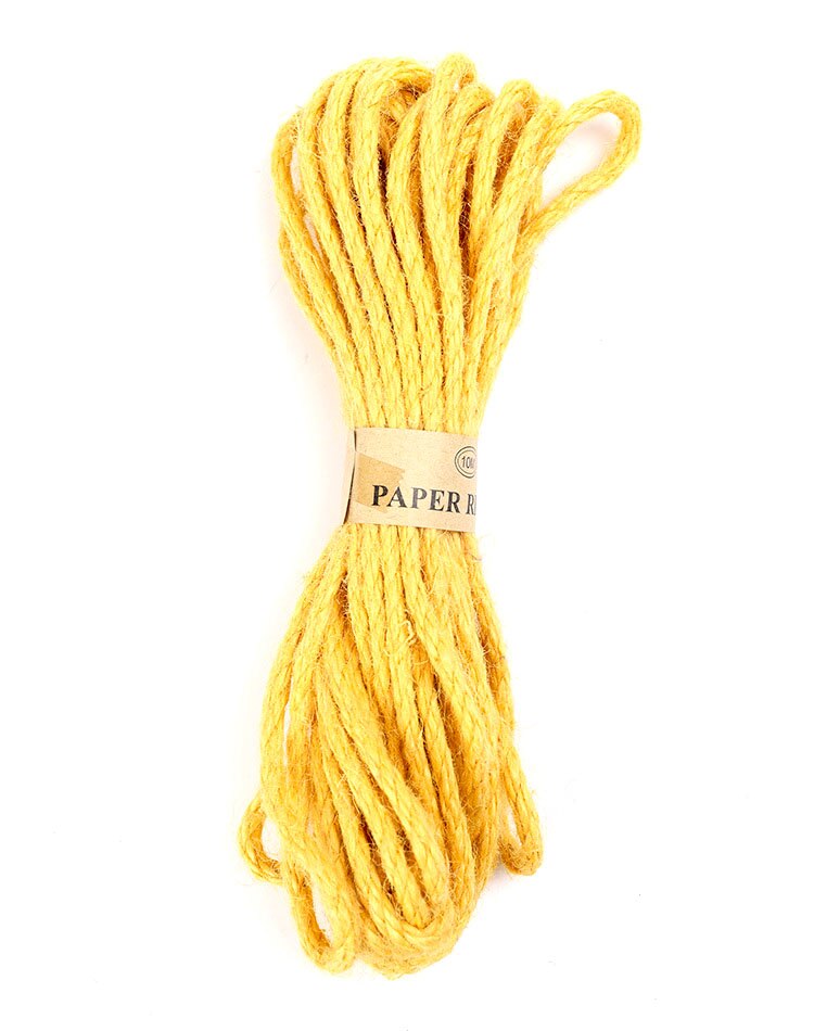 5m/ ruller håndværk hessian hamp reb strik sejlgarn papir originalitet gør-det-selv bryllup fest festival dekoration snor snor wrap: 4.  b4-8