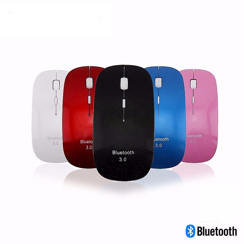 Bezprzewodowa mysz z Bluetooth optyczna Ultra cienka szczupła 3D komputer Mause mała różowa ergonomiczna mysz BT 3.0 na PC Laptop Notebook Girl