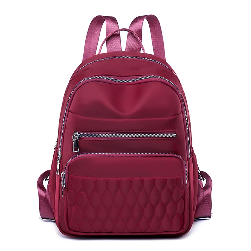 Lässig Frauen Reise Rucksack Ziemlich Stil Mädchen Schule Rucksack dauerhaft Diamant Gitter Rucksack: LILA