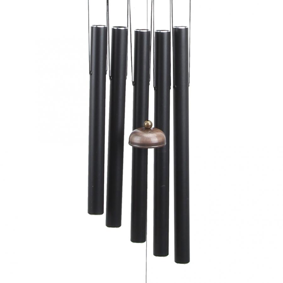 5 Tubes Metal Hanging Wind Chimes for Home Room Outdoor Yard Garden Decoration Wind Chime Bell Metal Tubes Home Hanging Decor