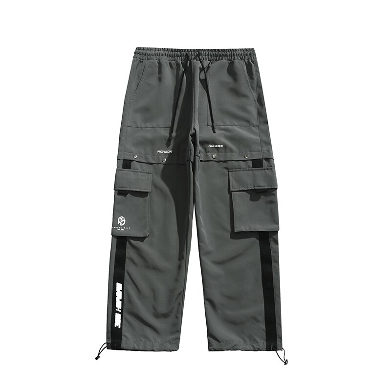 Techwear hip hop bukser med lige ben mænd tøj streetwear kpop tøj koreansk stil joggers harajuku cargo bukser