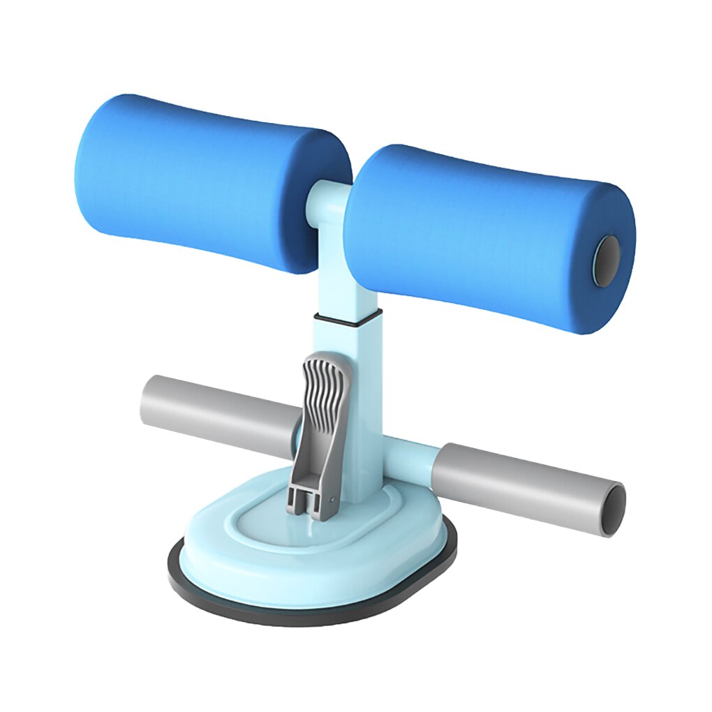 Sit Up Assistant Abdominal Core Workout Sit Up Bar Fitness Sit Ups Exercise Equipment Portable Suction Sport Home Gym: blue