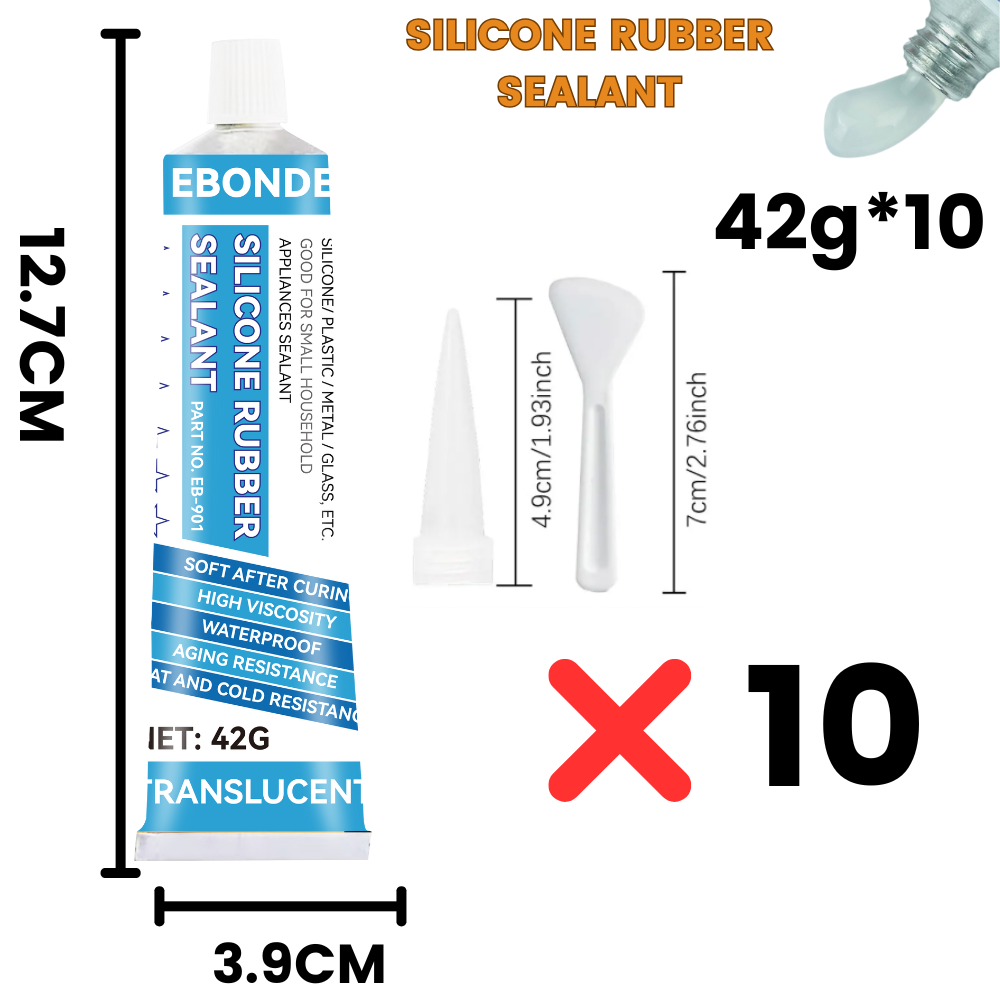 Adesivo impermeabile sigillante in gomma siliconica per incollare silicone/plastica/metallo/vetro, ottimo per sigillante per elettrodomestici: Blu