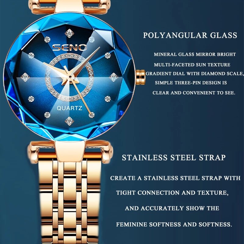 Women Watch Top Brand Luxury 2022 Rose Gold Women Bracelet Watch for Ladies Wrist Watch Montre Femme Relogio Feminino