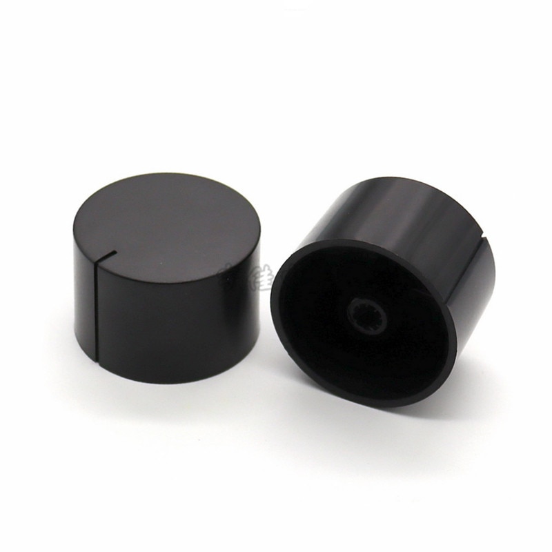 38*25 Mm Zwart Plastic Knop Bloem Handvat 6 Mm Potentiometer Aanpassing Knop Cap Volume Switch Cap