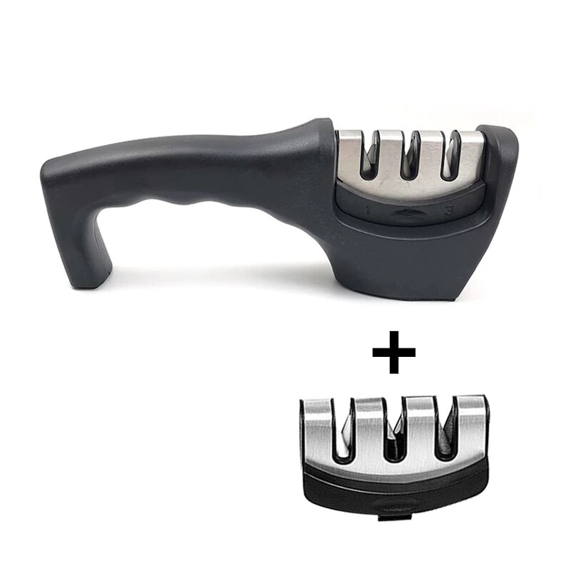 ]Knife Sharpener Kitchen Knives Grinder Scissors Sharpening Tungsten Diamond Ceramic Angle Adjustable Sharpener: set 2
